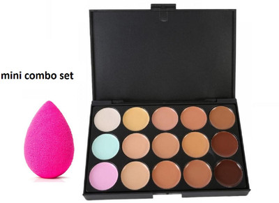 Neycare puff sponge with new concealer palette pack of 2(2 Items in the set)