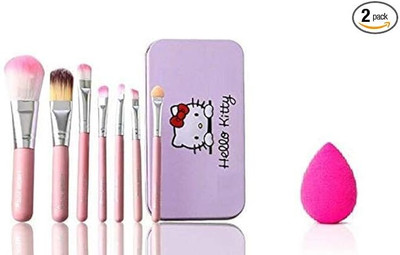 DUSSEN anti microbial foam Brush with Print Box and Blender Puff(2 Items in the set)