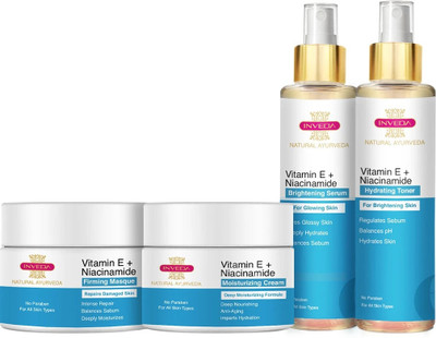 Inveda Vitamin E + Niacinamide Combo Kit(4 Items in the set)