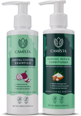 CAMISTA Hair Fall Control Shampoo + Damage Repair Conditioner(2 Items in the set)