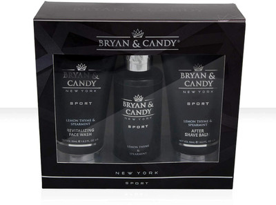 Bryan & Candy New York Men's Gift Kit Lemon & Thyme (Shower Gel, Face Wash, After Shave Cream)(3 Items in the set)