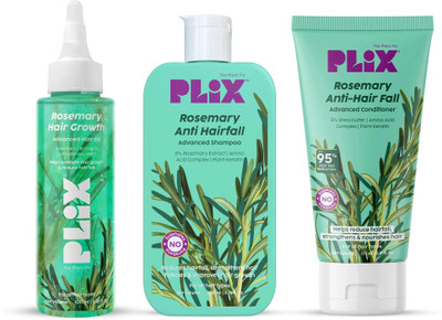 The Plant Fix Plix Rosemary Hair Growth Advanced Combo for Reducing Hair Loss & Breakage(3 Items in the set)