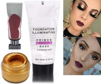REIMICHI liquid lipstick and foundation and primer combo waterproof(3 Items in the set)