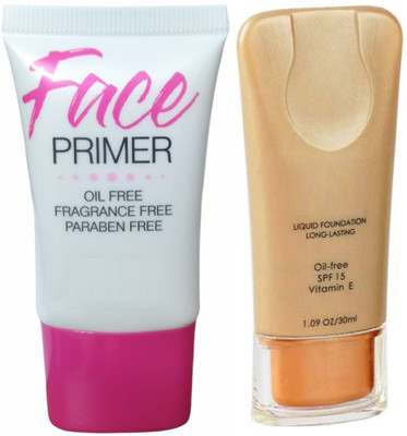 Latixmat OIL FREE WATERPROOF FOUNDATION & FACE MAKEUP PRIMER(2 Items in the set)