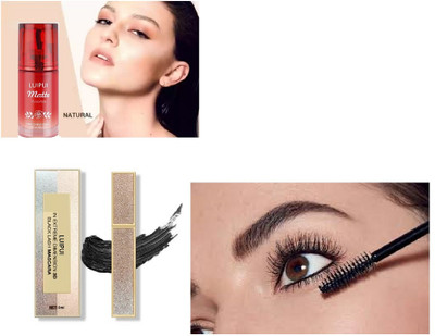 Luipui BEST FACEFOUNDATION (60ML) & BLACK EYE LASH MASKARA (8ML) PACK OF 2(2 Items in the set)