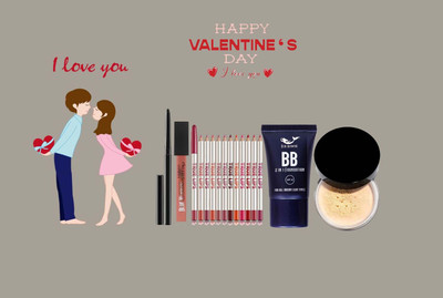 BLUEMERMAID NATURAL LOOK MAKEUP COMBO SET FOR THIS VALENTINE(5 Items in the set)
