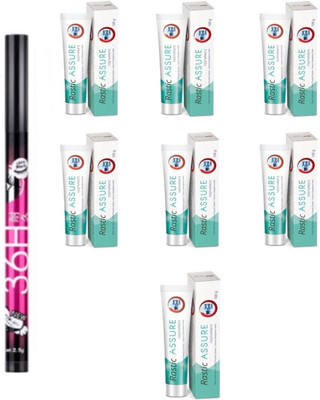 Rastic Assure 36h Eyeliner With Dent Neem Paste(8 Items in the set)
