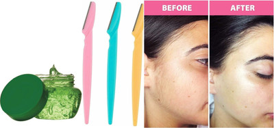 GFSU Face razors for women + Aloe Vera Moisturising Gel(2 Items in the set)