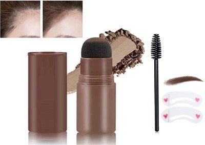 WOONGMI Hairline & Eyebrow Stamp Shadow Powder Stick Hair Eyebrow Powder 10 g(Brown)