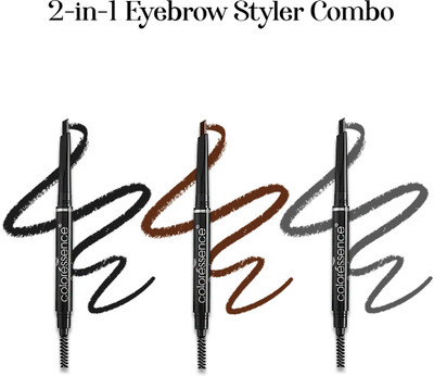 COLORESSENCE Expert EyeBrow Combo Set | 2-in-1 Brow Filling with Shaping Brush(3 Items in the set)