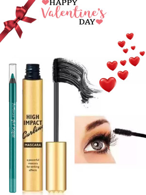 ADJD valentine day speacil Curling mascar with Intense kajal(2 Items in the set)