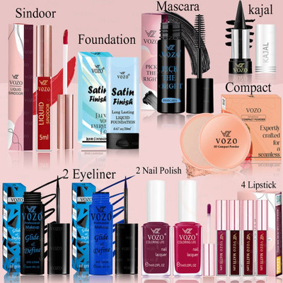 VOZO Makeup Combo Full Cosmetic Kit with High-Quality, Skin-Friendly -85(13 Items in the set)