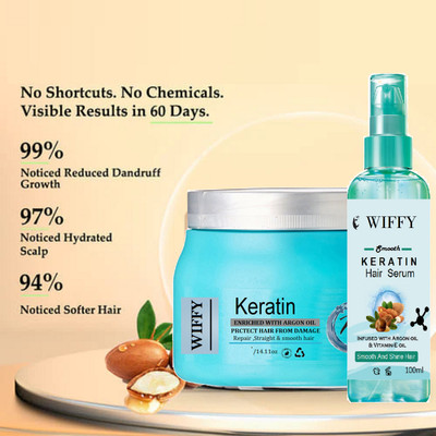 Wiffy Hair mask and hair serum combo for womans and girls(2 Items in the set)