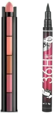 mkldsrh non transfer 5 in 1 lipstick with 36 h eyeliner(2 Items in the set)