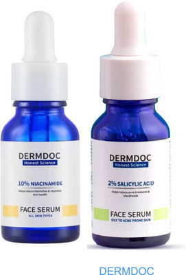 DermDoc Twin Serum Pack for Acne & Pore Tightening(2 Items in the set)