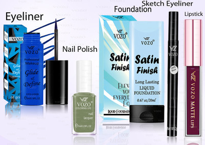 VOZO Makeup Combo Professional Cosmetic Kit with Ultra-Pigmented Set-372(5 Items in the set)