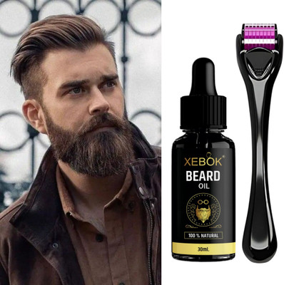 Xebok Beard Growth Kit with Beard Growth Oil for Men & Beard Activator (Derma Roller Activator) For Fast Beard Growth(1 Items in the set)