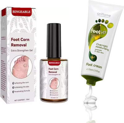 Bingeable Footease Corn Remover Serum & Foot Cream for Complete Corn & Callus Care(2 Items in the set)