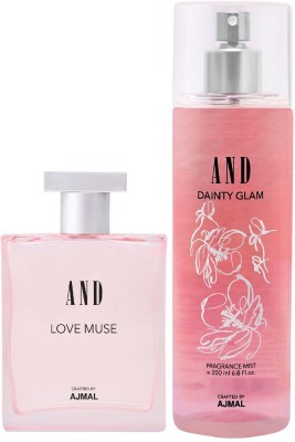 AND Love Muse EDP 50ML & Dainty Glam Body Mist 200ML For Women(2 Items in the set)