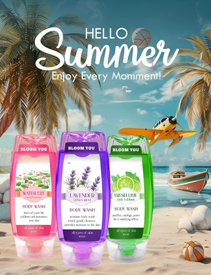 BLOOM YOU ZenBloom Daily Bath Combo – 300 ml(4 x 75 ml)