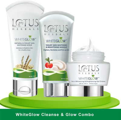 LOTUS HERBALS WhiteGlow Skin Cleanse & Glow Combo(3 Items in the set)