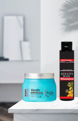 Wiffy PROFESSIONAL Keratin Nourishing Hair SPA Cream(2 Items in the set)