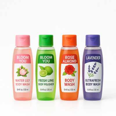 BLOOM YOU Floral & Fresh Body Wash Collection – 400 ml(4 Items in the set)