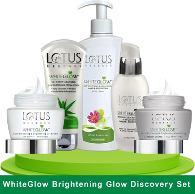 LOTUS HERBALS WhiteGlow Skin Brightening Glow Discovery Set(5 Items in the set)