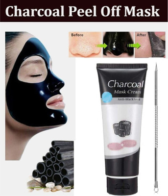 Libline Charcoal Mask Peel Off Face Mask Cream & Stainless Steel Blackhead Remover Needle(2 Items in the set)