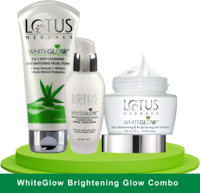 LOTUS HERBALS WhiteGlow Skin Brightening Glow Combo(3 Items in the set)