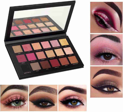 Hezruck 18 colour Rosegold Eyeshadow Platte with Different & Beautiful Shades(1 Items in the set)