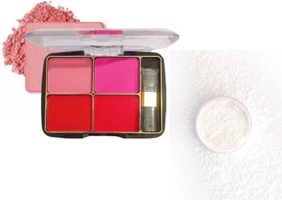 Maryville blusher palette with loose powder perfect easy to use pack of 2(2 Items in the set)