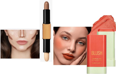 Maryville new contour stick with new blusher multi makeup combo pack of 2(2 Items in the set)