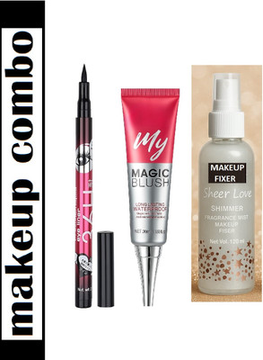Neycare soft and smooth new blusher, fixer, eyeliner ,(3 Items in the set)