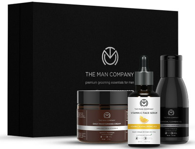 THE MAN COMPANY Face First ( Charcoal cleansing gel, Face Serum and Moisturising Cream)(3 Items in the set)