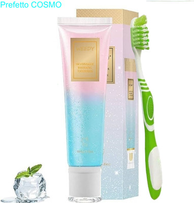 Prefetto COSMO Teeth Whitening Brush & Paste Combo with Niacinamide(2 Items in the set)