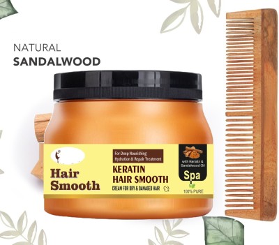 KAIASHA Spa Cream Damaged Hair sandalwood hair spa MASK AND NEEM COMB(2 Items in the set)