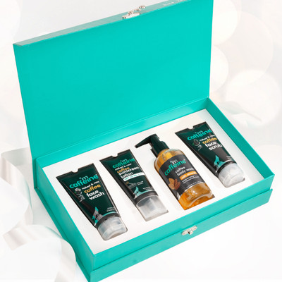 mCaffeine Couples Coffee Skincare | Set - Face Wash, Scrub, Body Wash & Sunscreen(4 Items in the set)