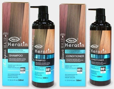 Tmt Keratin Premium Smooth Shampoo & Conditioner for Straightening 500ml Each for Men & Women(2 Items in the set)