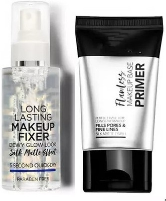 Trendy styler LONG LASTING MAKEUP FIXER (60ML)+FLAWLESS MAKEUP BASE PRIMER (15g)COMBO(2 Items in the set)