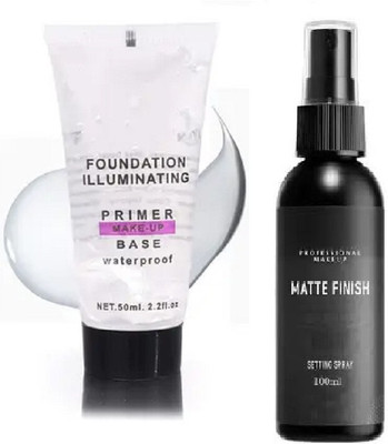 Yuency Face Makeup Kit Tube primer+Makeup fixer spray Primer  - 150 ml(TRANSPARENT)