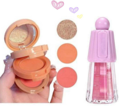 ARRX Valentines Day Special Makeup Combo Pack of 2- 3 in 1 Makeup Kit, Umbrella Lip Gloss(2 Items in the set)