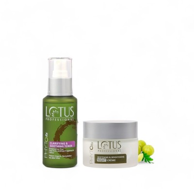 Lotus Professional PhytoRX Whitening & Brightening Night Creme With Soothing Toner(2 Items in the set)