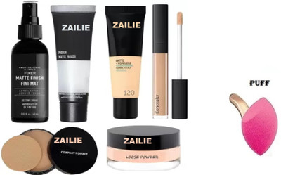 Zailie makeup combo kit of 7 unique beauty products for makeup(7 Items in the set)