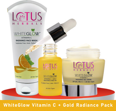 LOTUS HERBALS Vitamin-C Gold Radiance Pack(3 Items in the set)