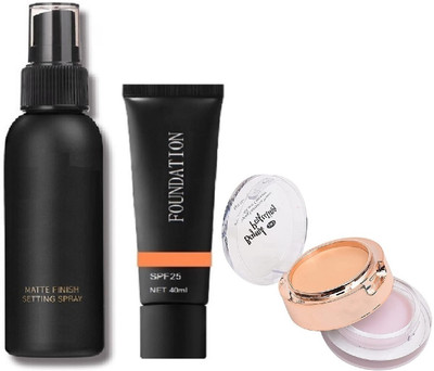 THTC PRIMER+CONCEALER WITH FOUNDATION AND FIXER COMBO(3 Items in the set)