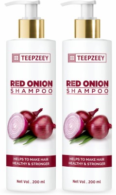 Teepzeey Herbal Onion Hair Fall Shampoo For Hair Growth & Hair Fall Control (Pack Of 2)(200 ml)