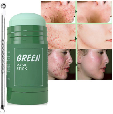 Yuency Green Tea Purifying Clay Stick Mask Oil Control & Blackhead Acne Pimple Remover Tool(2 Items in the set)