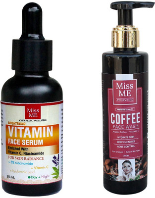 Miss Me Coffee Facewash And Vitamin C Face Serum Combo(2 Items in the set)