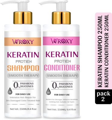 Wroxy Keratin Smooth Therapy Protien Shampoo(2 Items in the set)